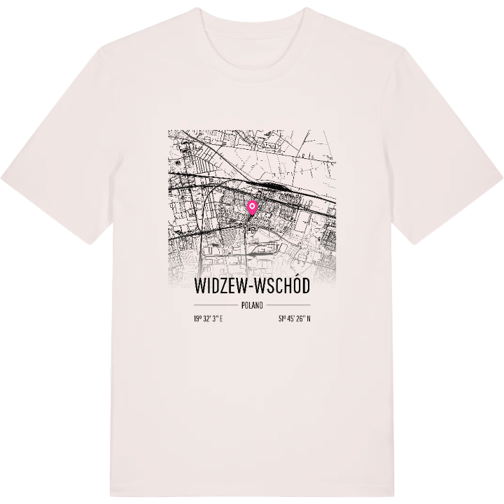 Widzew-Wschód karta t-shirt – t-shirt från PinShirt