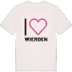 Jag älskar Wierden t-shirt stort tryck
