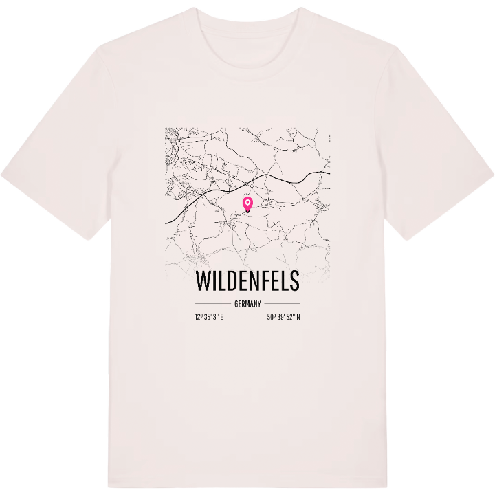 Wildenfels karta t-shirt – t-shirt från PinShirt