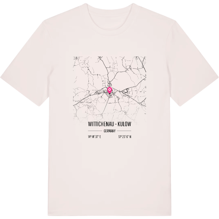 Wittichenau - Kulow karta t-shirt – t-shirt från PinShirt