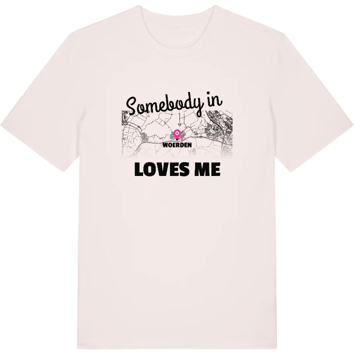Någon i Woerden älskar mig t-shirt – t-shirt från PinShirt