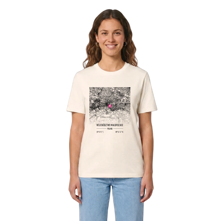 województwo małopolskie karta t-shirt – t-shirt från PinShirt