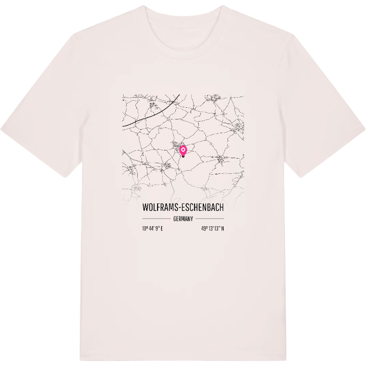Wolframs-Eschenbach karta t-shirt – t-shirt från PinShirt
