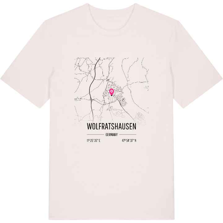 Wolfratshausen karta t-shirt – t-shirt från PinShirt