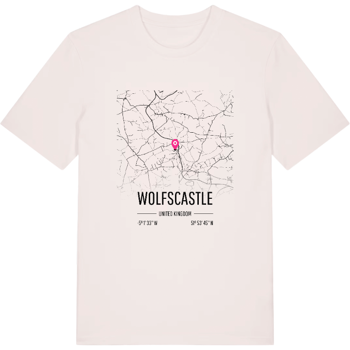 Wolfscastle karta t-shirt – t-shirt från PinShirt
