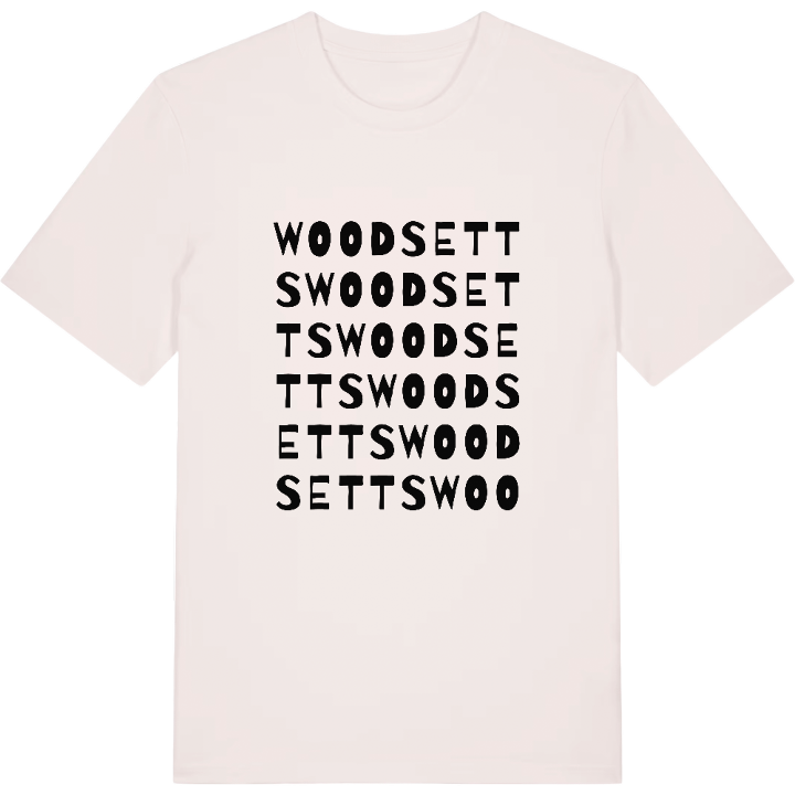 Woodsetts ordlek t-shirt – t-shirt från PinShirt