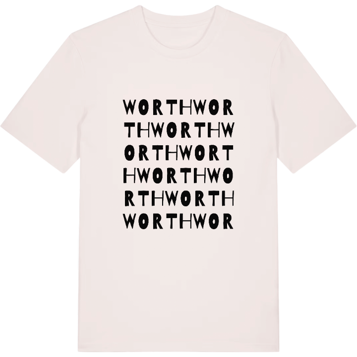 Worth ordlek t-shirt – t-shirt från PinShirt