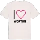 Jag älskar Worton t-shirt stort tryck