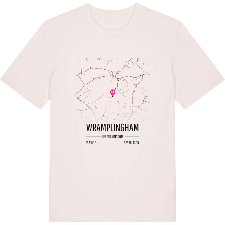 Wramplingham karta t-shirt – t-shirt från PinShirt