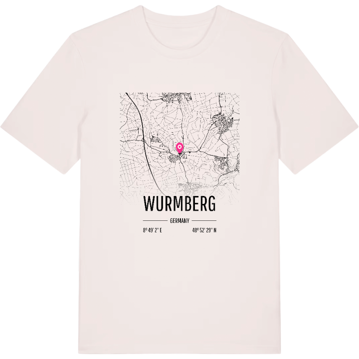 Wurmberg karta t-shirt – t-shirt från PinShirt
