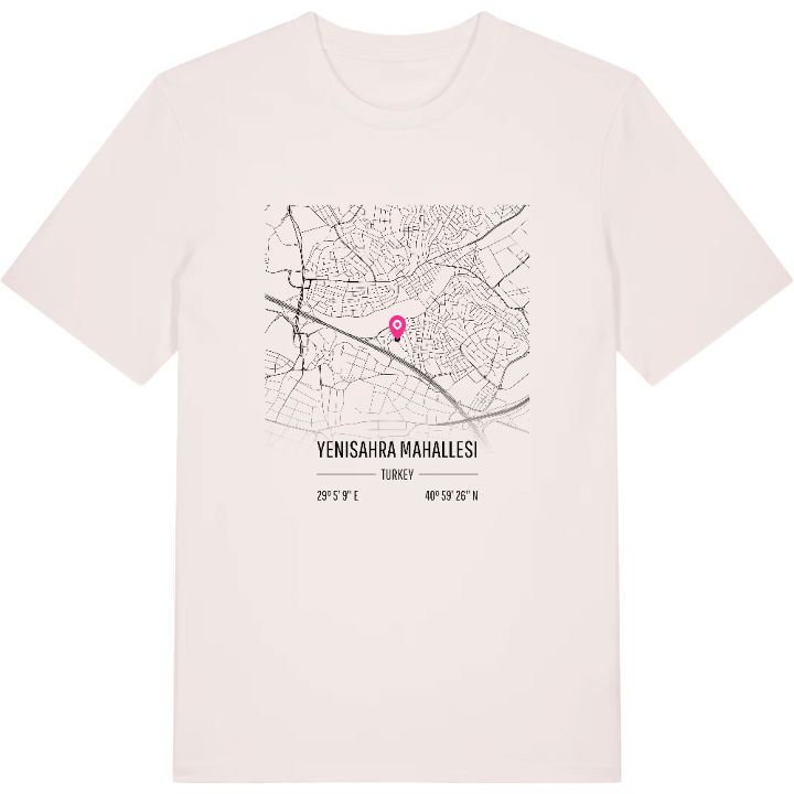 Yenisahra Mahallesi karta t-shirt – t-shirt från PinShirt