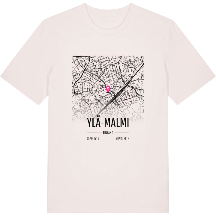 Ylä-Malmi karta t-shirt – t-shirt från PinShirt