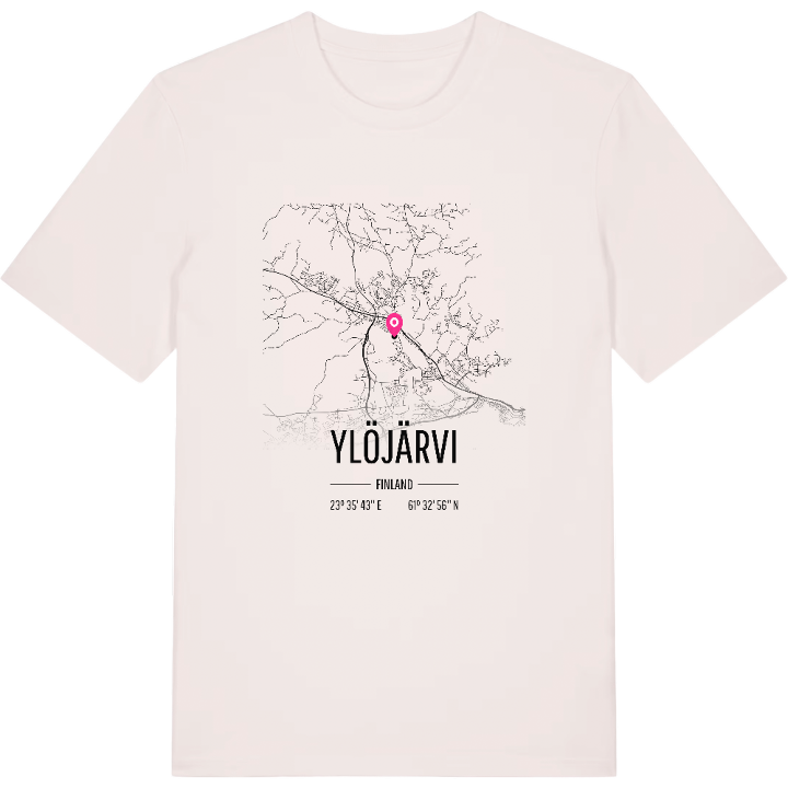 Ylöjärvi karta t-shirt – t-shirt från PinShirt