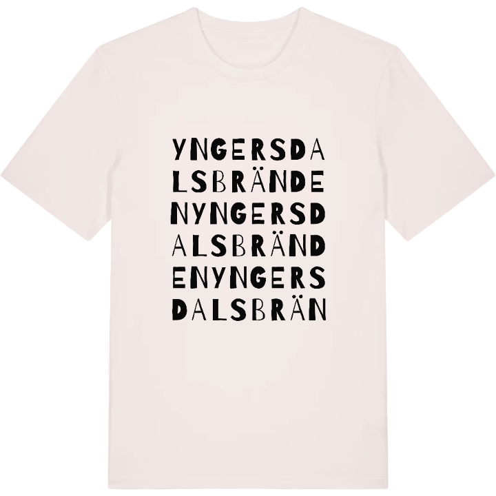 Yngersdalsbränden ordlek t-shirt – t-shirt från PinShirt