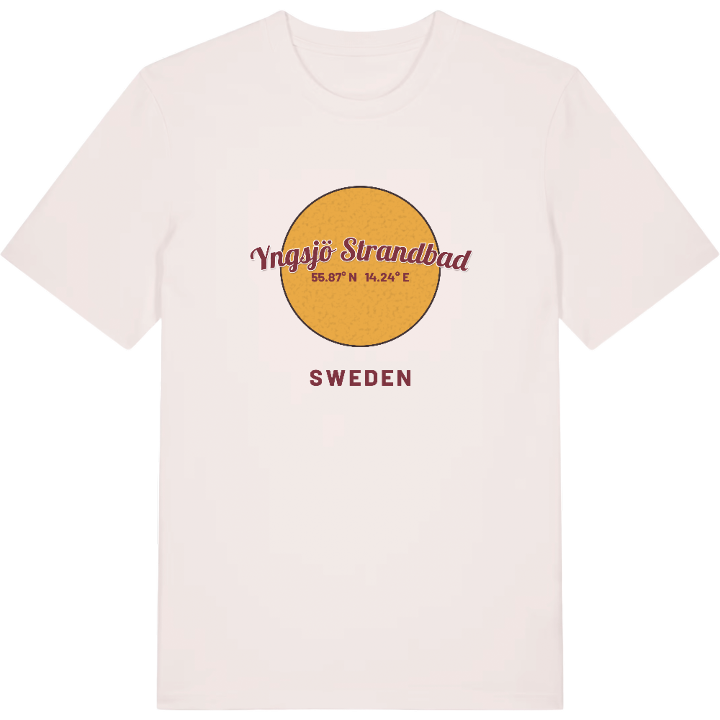Yngsjö strandbad cirkel t-shirt – t-shirt från PinShirt