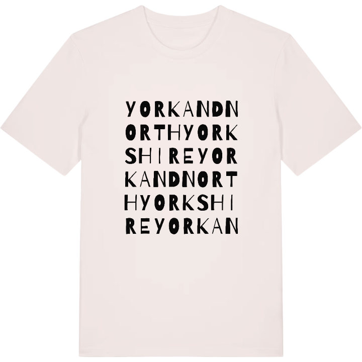 York and North Yorkshire ordlek t-shirt – t-shirt från PinShirt