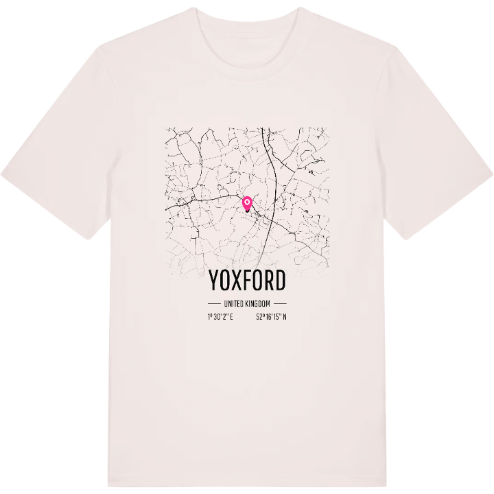 Yoxford karta t-shirt – t-shirt från PinShirt