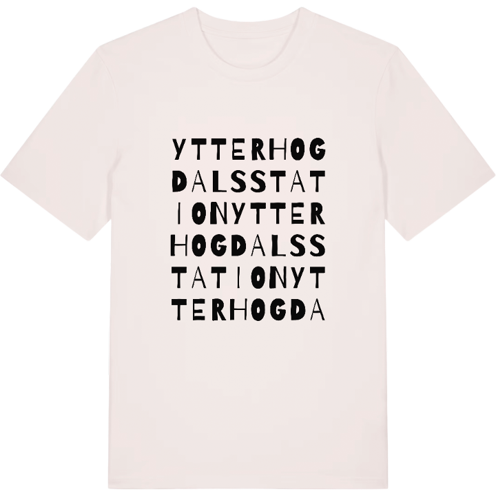 Ytterhogdals station ordlek t-shirt – t-shirt från PinShirt