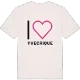 Jag älskar Yvecrique t-shirt stort tryck