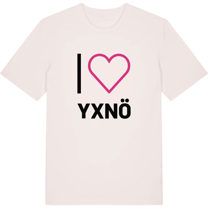 Jag älskar Yxnö t-shirt stort tryck – t-shirt från PinShirt