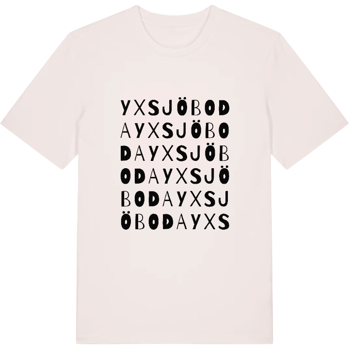 Yxsjöboda ordlek t-shirt – t-shirt från PinShirt