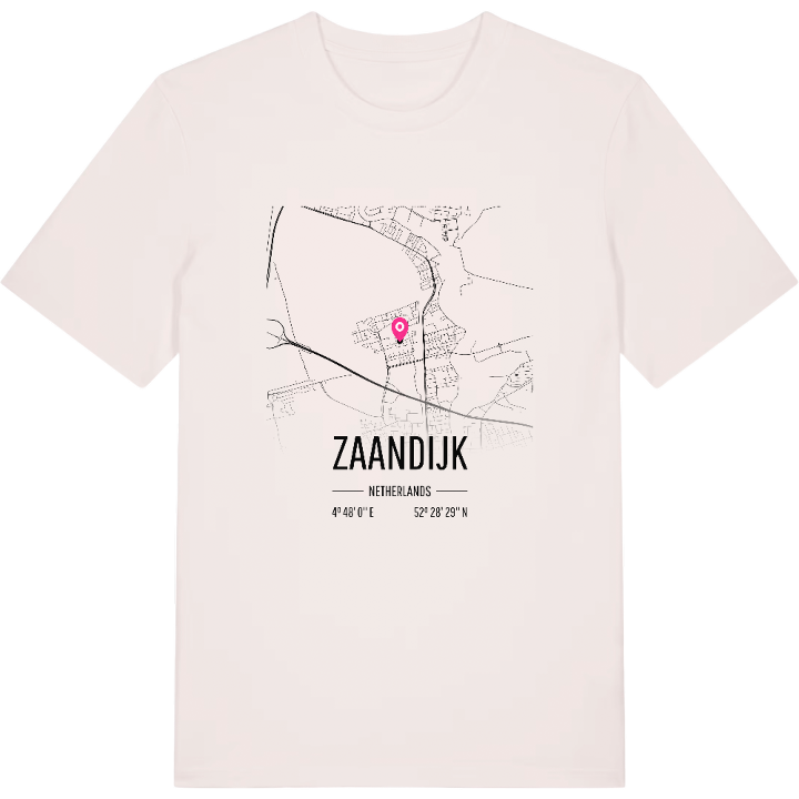 Zaandijk karta t-shirt – t-shirt från PinShirt