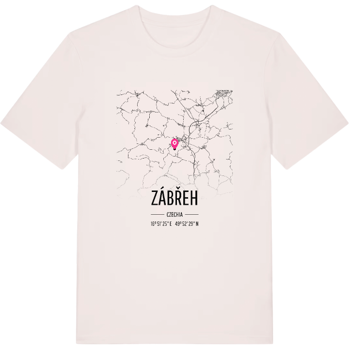 Zábřeh karta t-shirt – t-shirt från PinShirt