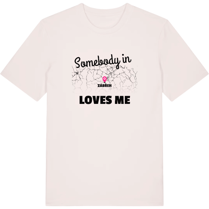 Någon i Zábřeh älskar mig t-shirt – t-shirt från PinShirt