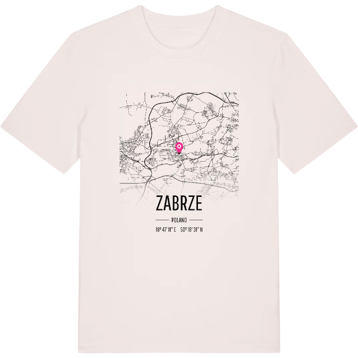 Zabrze karta t-shirt – t-shirt från PinShirt