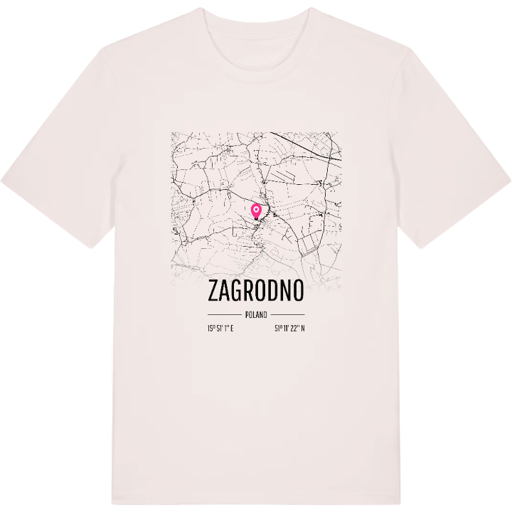 Zagrodno karta t-shirt – t-shirt från PinShirt