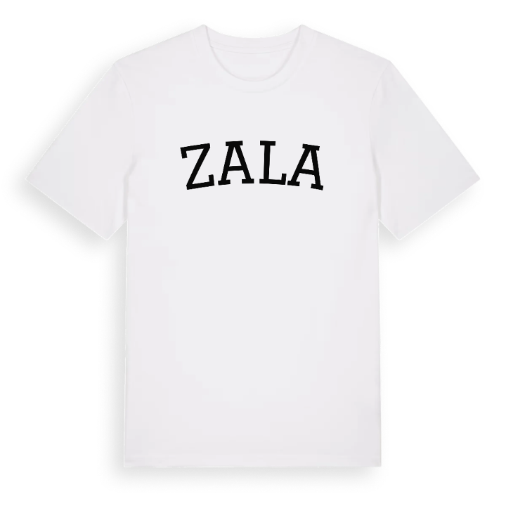 Zala böjd t-shirt – t-shirt från PinShirt