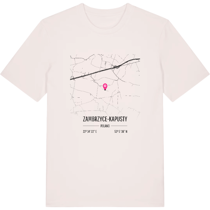 Zambrzyce-Kapusty karta t-shirt – t-shirt från PinShirt