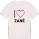 Jag älskar Zanè t-shirt stort tryck