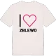 Jag älskar Zblewo t-shirt stort tryck
