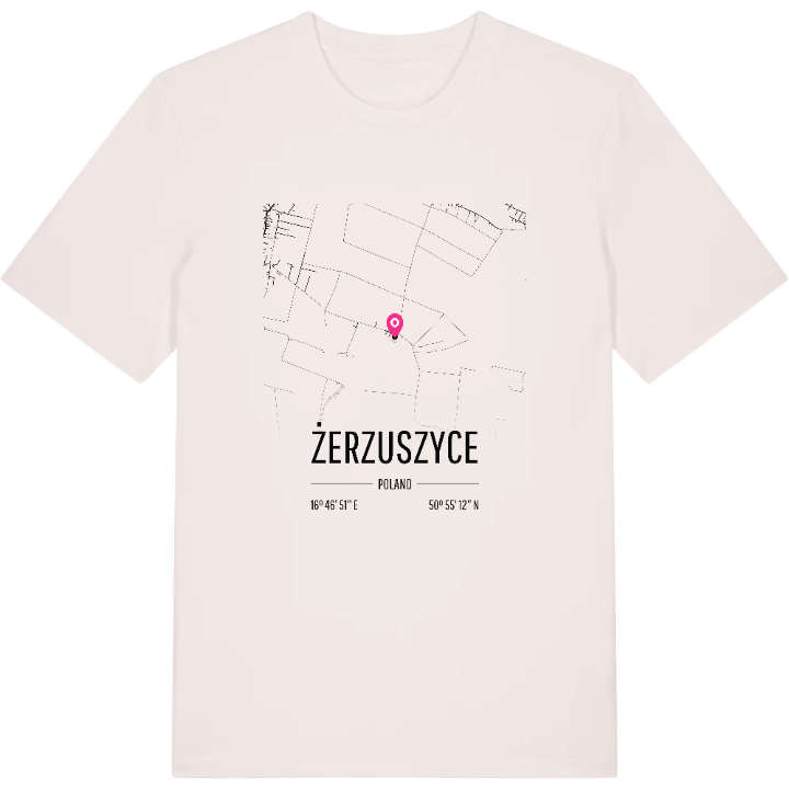 Żerzuszyce karta t-shirt – t-shirt från PinShirt
