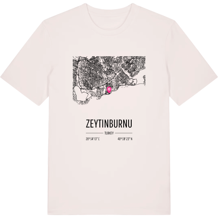 Zeytinburnu karta t-shirt – t-shirt från PinShirt