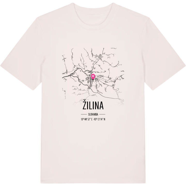 Žilina karta t-shirt – t-shirt från PinShirt