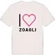 Jag älskar Zoagli t-shirt stort tryck