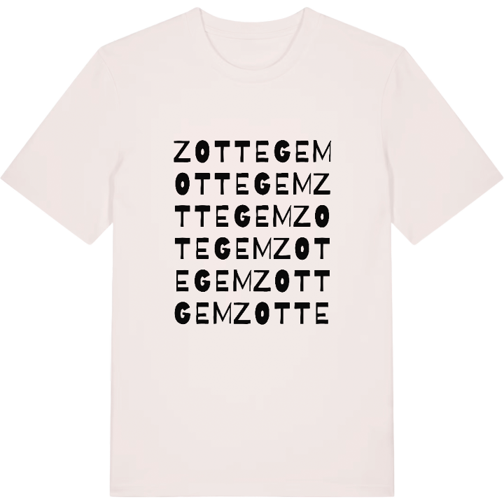 Zottegem ordlek t-shirt – t-shirt från PinShirt