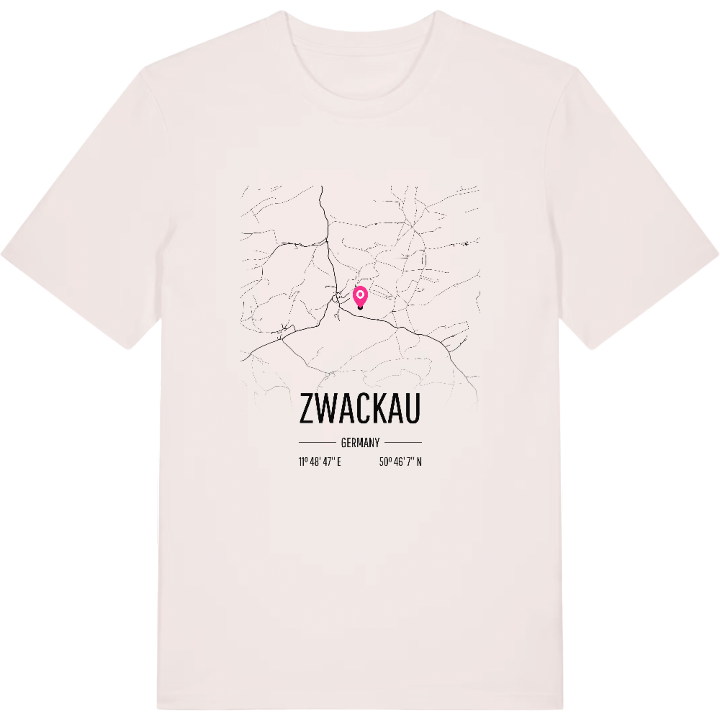 Zwackau karta t-shirt – t-shirt från PinShirt