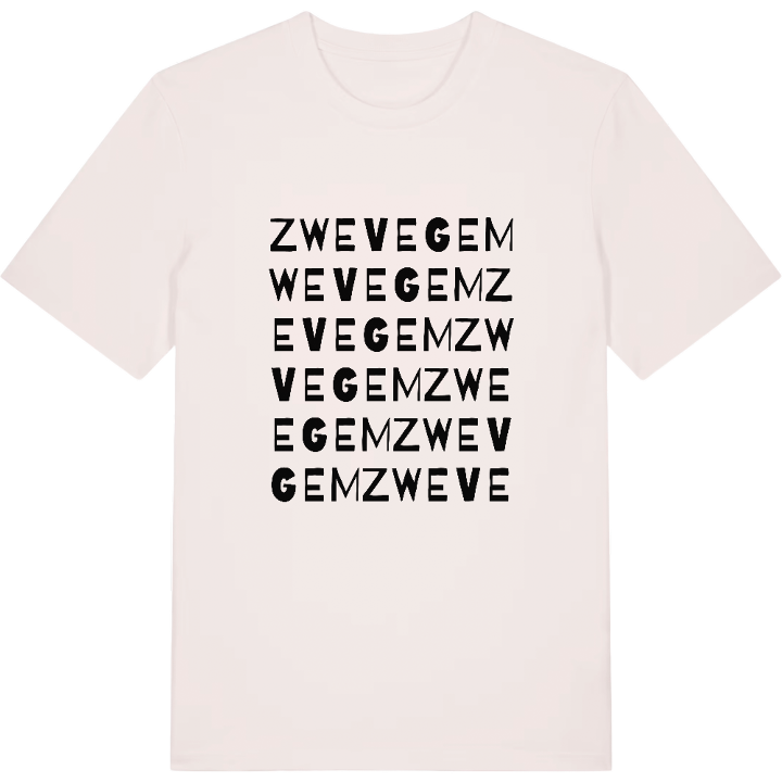 Zwevegem ordlek t-shirt – t-shirt från PinShirt