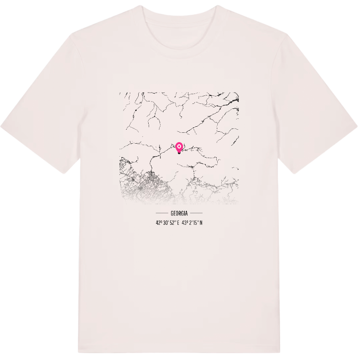 მესტიის მუნიციპალიტეტი karta t-shirt – t-shirt från PinShirt