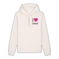 Jag älskar ქედა hoodie litet tryck
