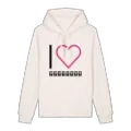 Jag älskar მარტვილი hoodie stort tryck