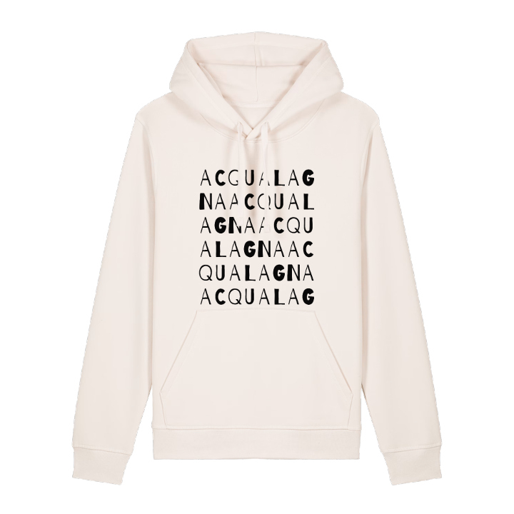 Acqualagna ordlek hoodie – hoodie från PinShirt