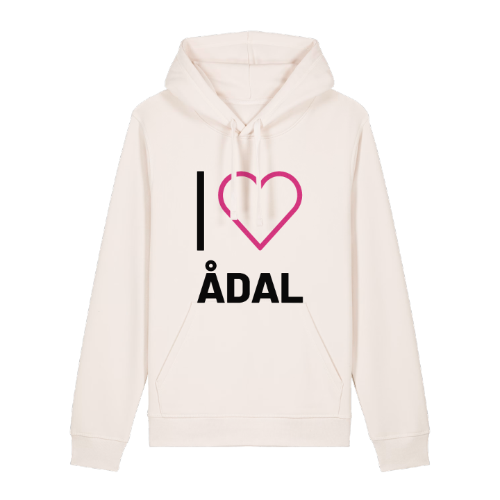 Jag älskar Ådal hoodie stort tryck – hoodie från PinShirt
