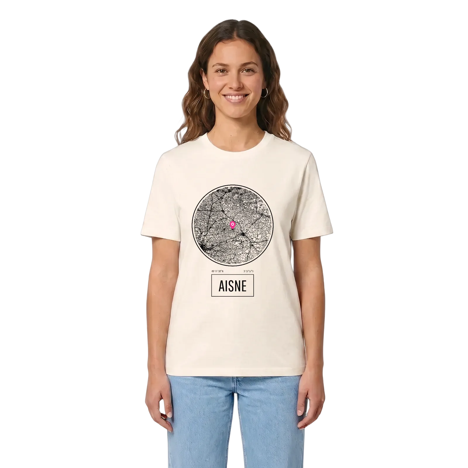 Aisne t-shirt – Vintage White, i miljö