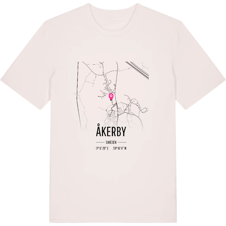 Åkerby karta t-shirt – t-shirt från PinShirt