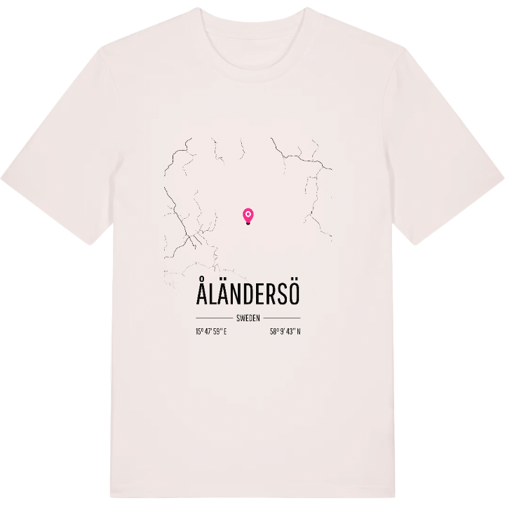 Åländersö karta t-shirt – t-shirt från PinShirt