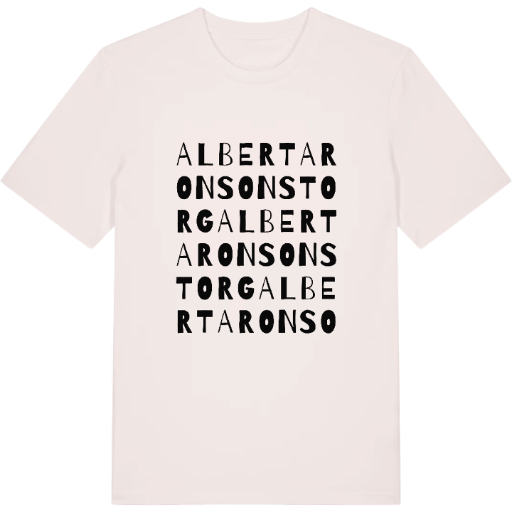 Albert Aronsons Torg ordlek t-shirt – t-shirt från PinShirt